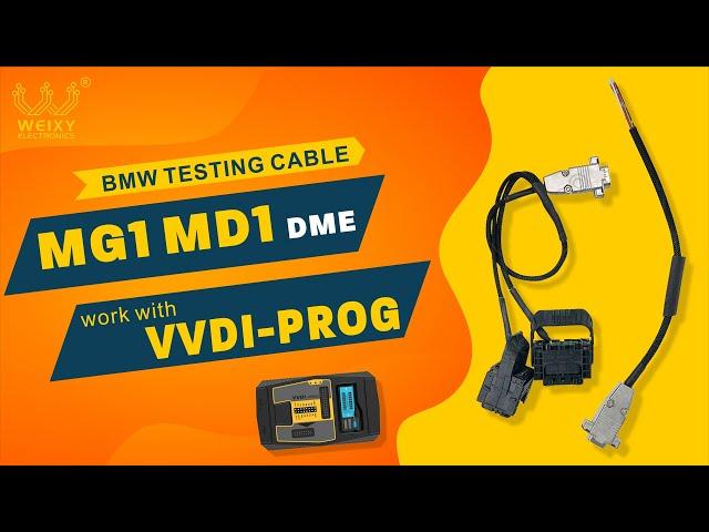 How to use VVDI Prog and Test Platform Cable for BMW MG1 MD1 DME ISN Reading ?