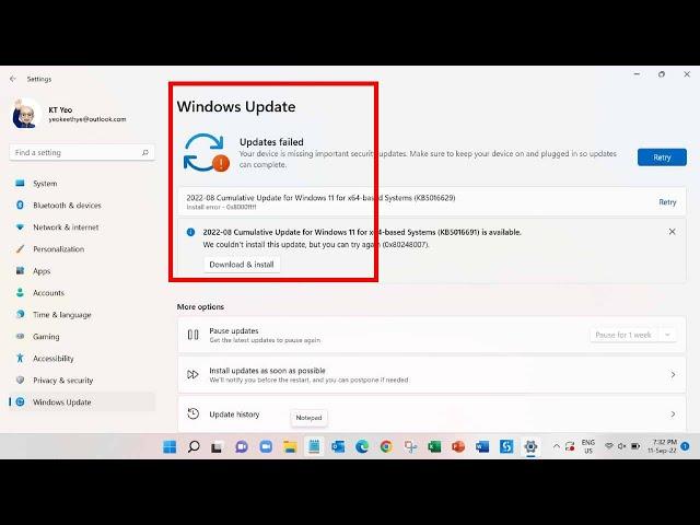 How to Fix Windows 11 Update Failed [Solved]