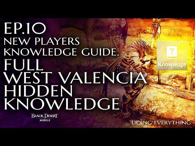 Black Desert Mobile All West Valencia hidden knowledge