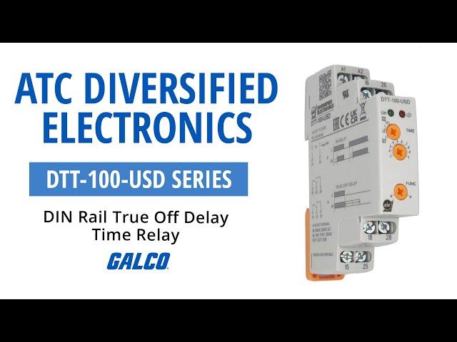 ATC DTT-USD-100 Series DIN Rail Mount True Off Delay Time Relay