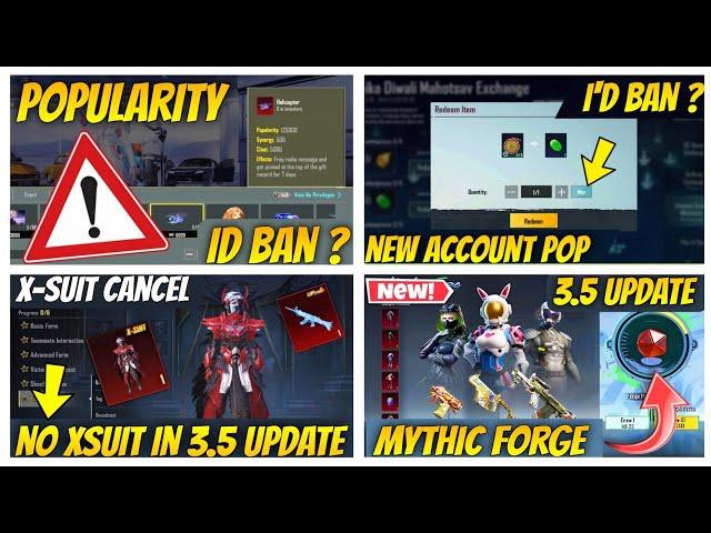 ️Alert Popularity Send Id Ban ? | Next Xsuit Leaks | Mythic Forge Crate Opening/Get Free Popularity