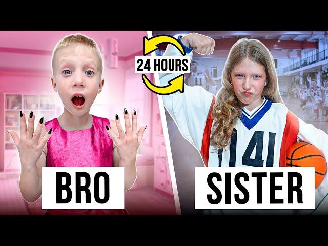 Sister and Brother SWAP LIVES FOR 24 HOURS!