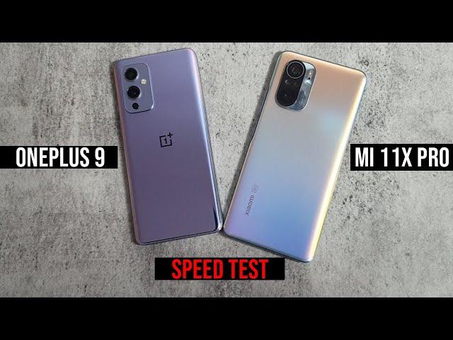 mi 11x pro vs oneplus 9: Full Speed test Comparison | Snapdragon 888 | Antutu score