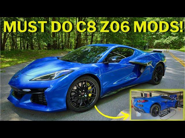 MODDING My BRAND NEW 2024 C8 Z06 While Trying to Reach the 500 Mile Break-In!!