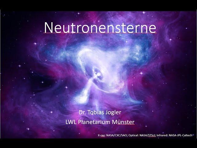 Neutronensterne | Vortrag: Dr. Tobias Jogler, LWL-Planetarium Münster