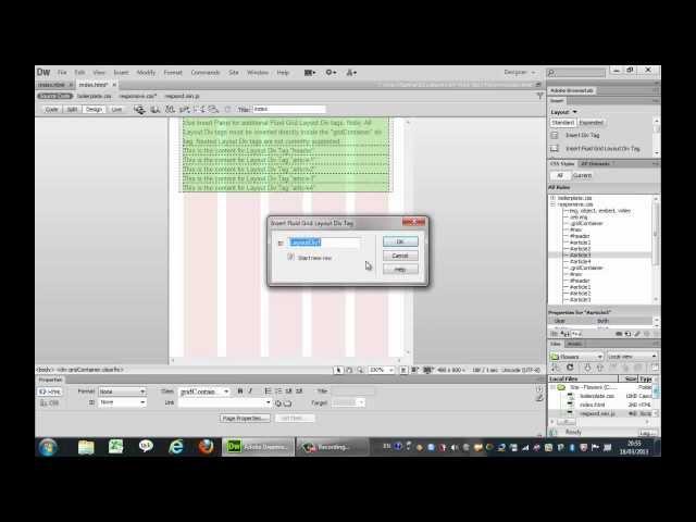 Как создать responsive (резиновый) сайт в Dreamweaver CS6 - Урок 4