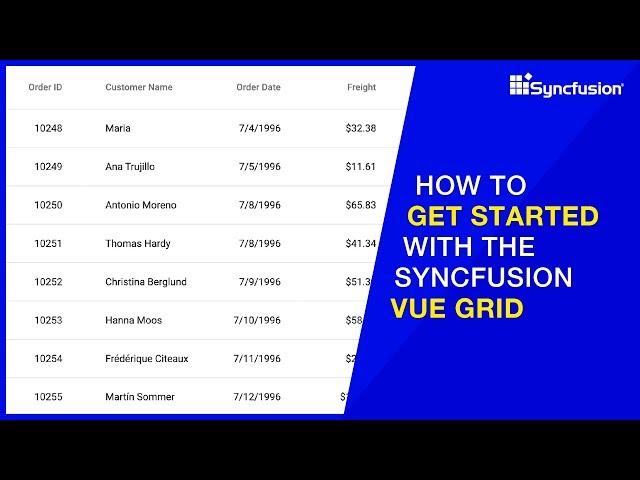 How to Get Started with the Vue DataGrid