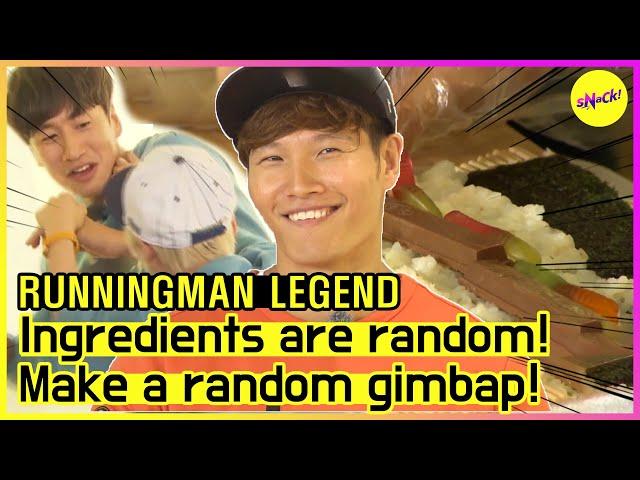 [RUNNINGMAN THE LEGEND] Random GIMBAP Making Game!(ENG SUB)