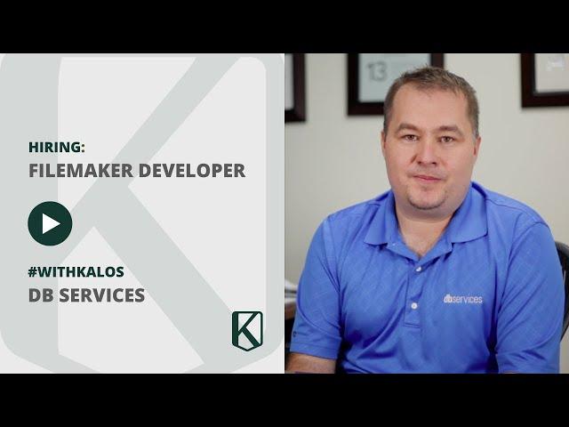 DB Services works #withKalos to find and hire FileMaker Developers