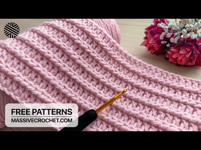 SUPER-DUPER EASY Crochet Pattern for Beginners! ️ New Crochet Stitch for Baby Blanket & Bag