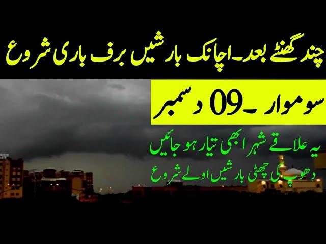 Weather update today, Rains in upper areas| Extreme cold wave expected| Pakistan Weather report