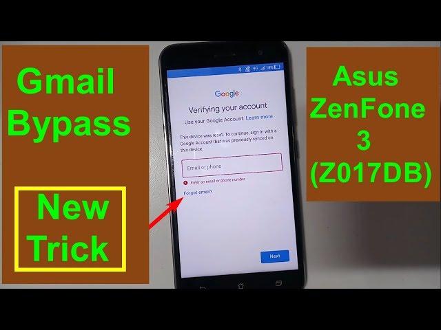 Asus ZenFone 3 Z017DB Gmail Bypass And Frp Reset Eazy Solution