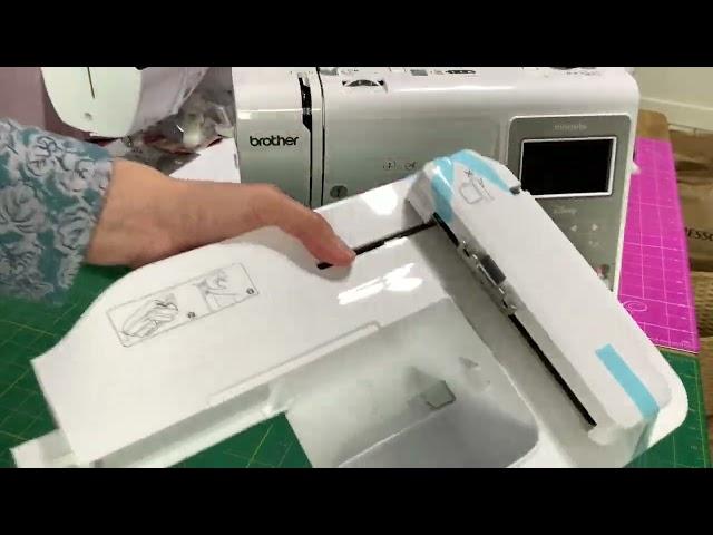 Opening the Brother M330E & M340ED Embroidery Machines