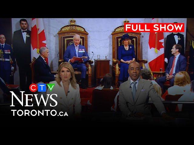 King Charles III delivers historic throne speech  | CTV News Toronto at Six for May. 27, 2025
