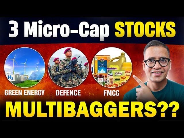 Perfect Time to Buy 3 MICRO-CAP Stocks from 3 HOT Sectors?| Future Multibaggers? | Rahul Jain Stocks