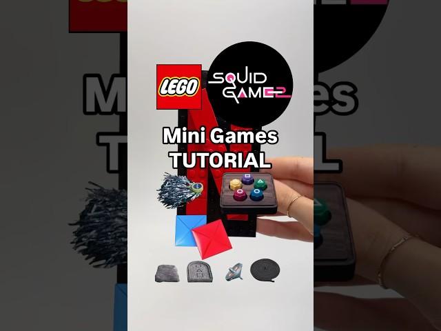 LEGO Squid Game 2 Mini Games Tutorial 🟥🟦 #squidgame2 #squidgamenetflix #minigames #legomoc