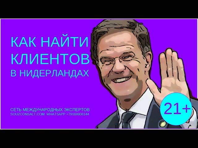 Как искать клиентов за рубежом в Нидерландах. Экспорт импорт Нидерланды