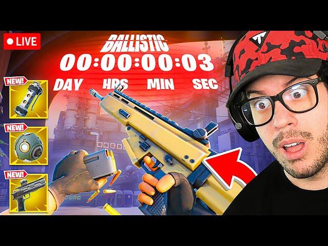 LIVE! - NEW FORTNITE UPDATE *BALLISTIC* FIRST PERSON COUNTDOWN!!