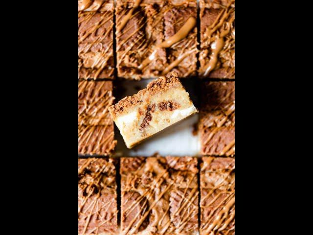 Biscoff white chocolate blondies video