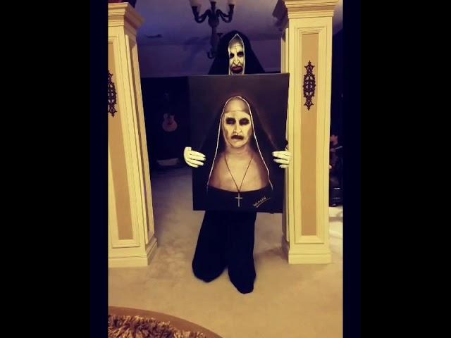 Valak the Nun carrying Ed's painting 