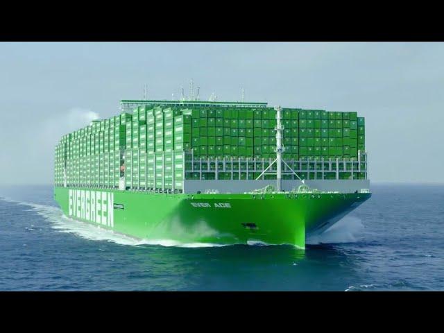 EVER ACE BIGGEST Container Ship In The World  #evergreen #everace #containership #msc #hapaglloyd