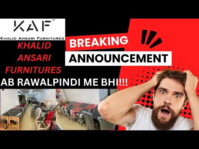 BREAKING NEWS! KHALID ANSARI FURNITURES AB RAWALPINDI ME BHII