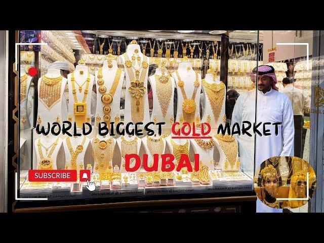 [4K] Only in DUBAI! World's Biggest Gold Market! DEIRA GOLD SOUK 2024! سوق ذهب في الإمارات