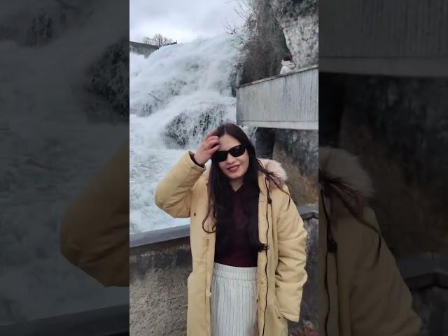 Rhine Falls (Rheinfall) is the largest waterfall in Europe#zürich#Switzerland#travel#shorts