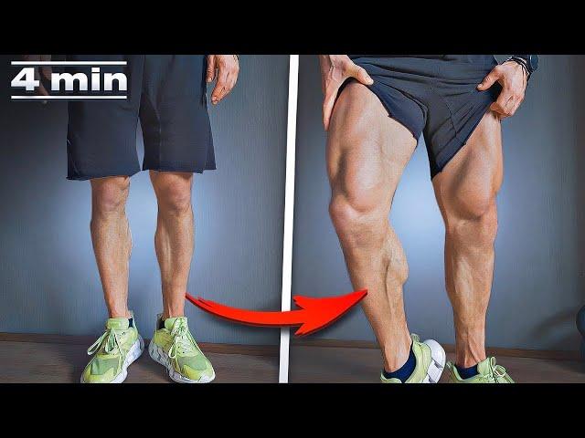 GET Shredded Legs in 4 Minutes at Home. (No GYM)