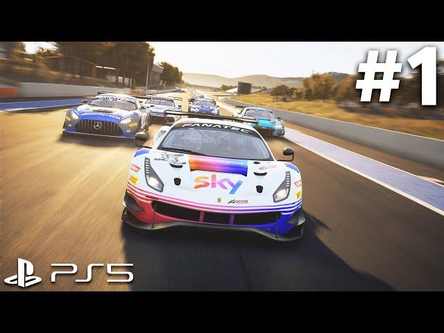 ASSETTO CORSA COMPETIZIONE PS5 Gameplay Walkthrough Part 1 (Career Mode)