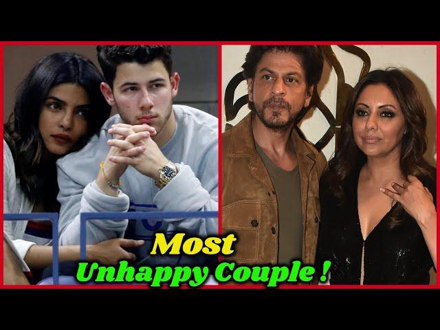 Most Unhappy Couples in Bollywood | Shahrukh Khan, Gauri Khan, Katrina Kaif, Priyanka Chopra, Alia