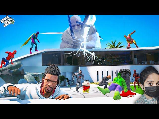 Hulk's Last Laugh: Can Franklin Shinchan & Superheroes Escape - GTA 5