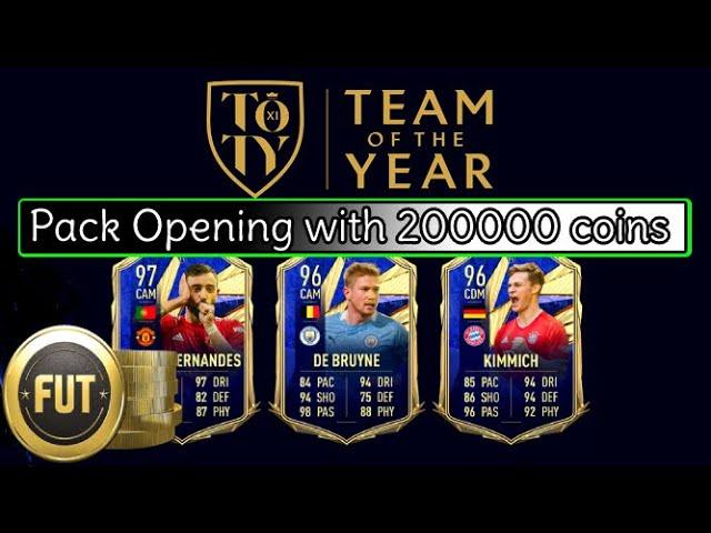 FIFA 21 TOTY Pack Opening with 200000 coins