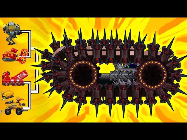 Transformer tanks: SEA URCHIN ASMR vs Trencher Missile | Arena tank Cartoon