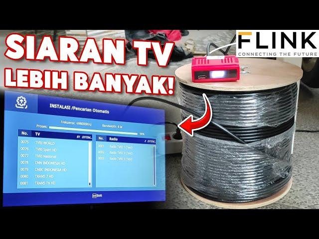 Hanya Ganti Kabel Siaran TV Digital Tambah Banyak | Bagus Untuk 1 Antena Untuk Banyak TV