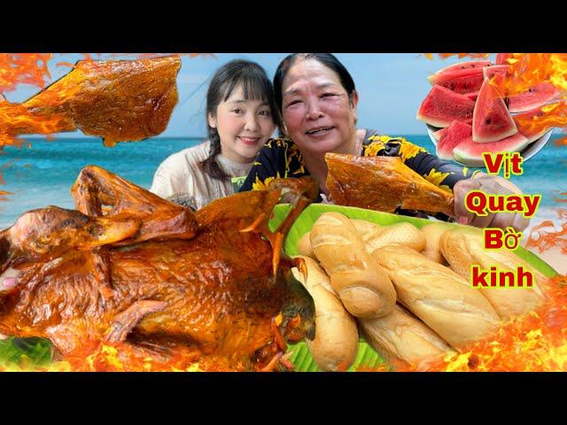 First Time Buying 4kg Peking Duck to Eat with Family at Nha Choi Bo Song | Huynh Nhu Vlogs