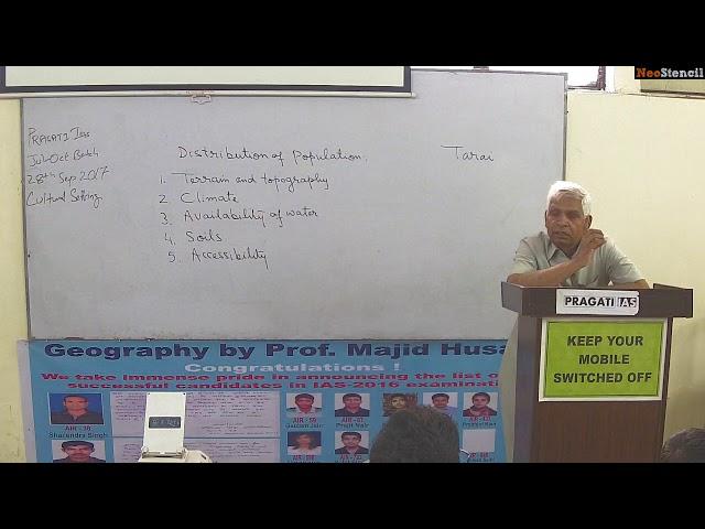 Distribution of Indian Population | Prof. Majid Husain | Geography Preparation | UPSC Preparation