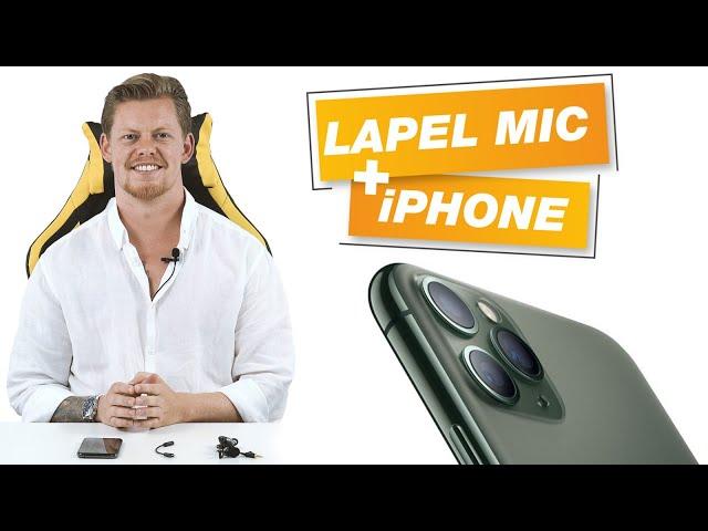 How to use lavalier microphone for iphone?