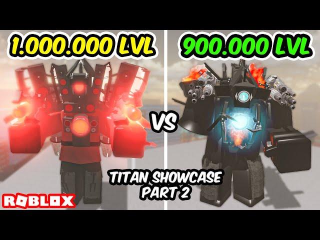 I'm PLAYING ALL TITANS SHOWCASE in Strange Bathtub War Skibidi Toilet l Toilet Roleplay Roblox