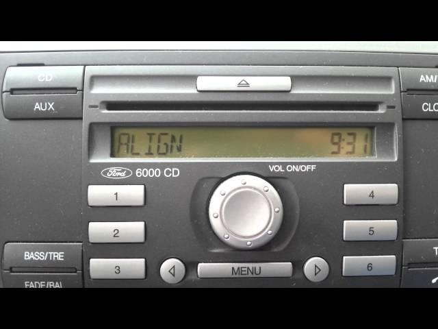 Ford Focus 1.6 2006 Radio 6000 CD code 00