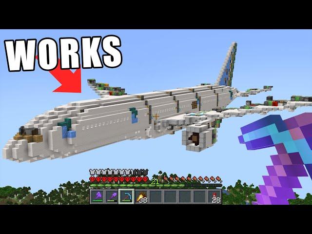 I Built a Minecraft Plane That Actually Works