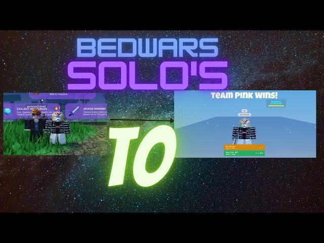 Trying to Win A Solo Match (Roblox Bedwars)