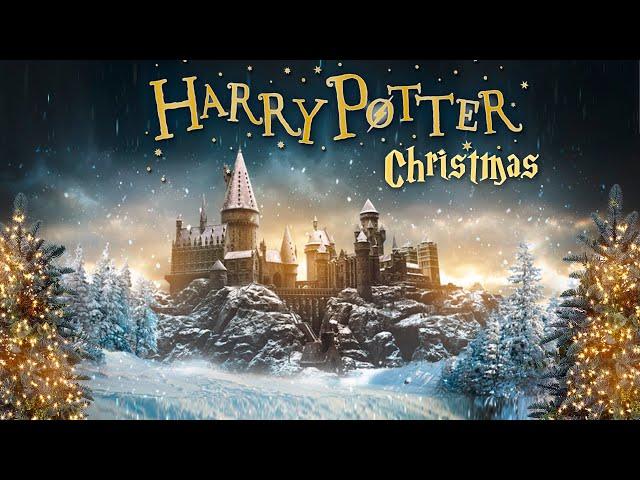 8 Hours Harry Potter Christmas  ASMR Ambience ⋄ Hogwarts, The burrow and More  Cozy Winter Scenes