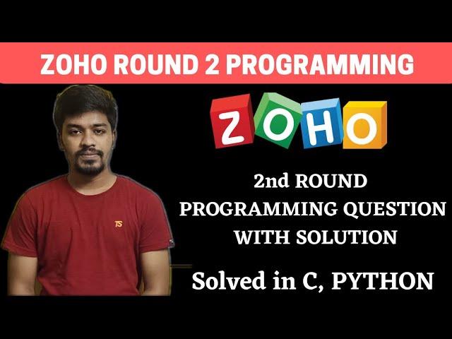 Zoho Round 2 Programming Question with Solution | C, Python | BiNaRiEs