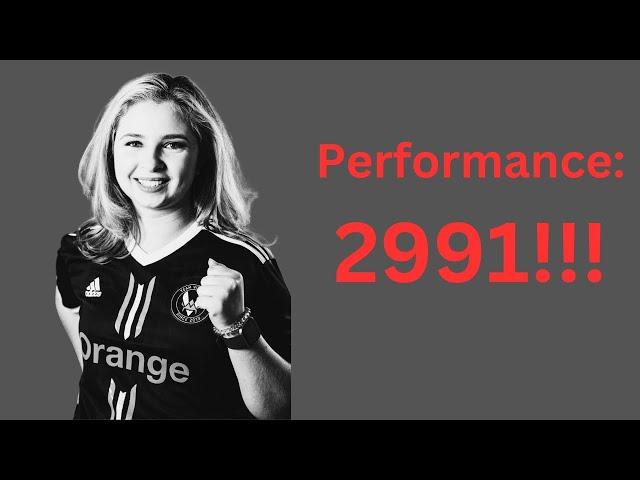 Französin erspielt eine Performance von 2991!