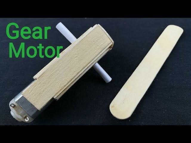 How to make DC Gear Motor with ice cream sticks step by step || part 1