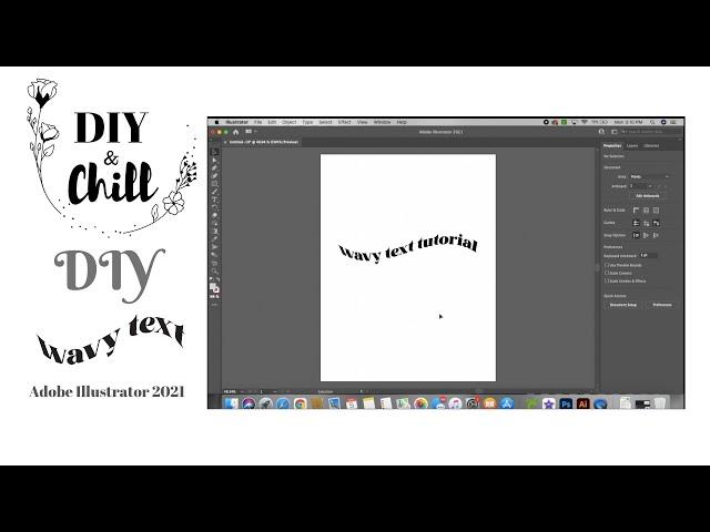 Wavy Text Tutorial Using Adobe Illustrator