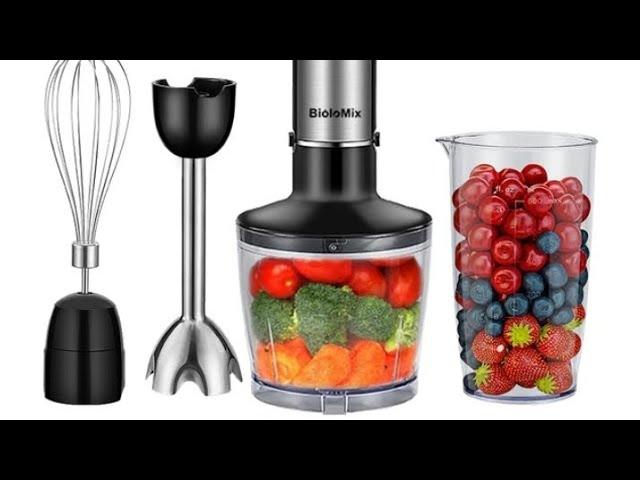 BioloMix 4 in 1 High Power 1200W Immersion Hand Stick Blender Mixer