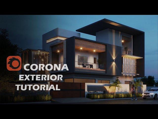 3Ds Max 2022 corona Complete Exterior Rendering Tutorial for beginners to intermediate #1