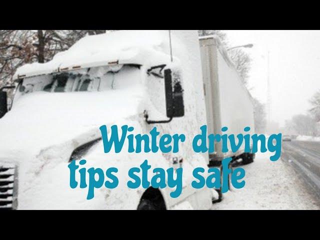 How to stay safe - winter driving tips!